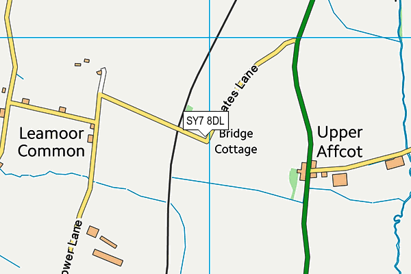 SY7 8DL map - OS VectorMap District (Ordnance Survey)