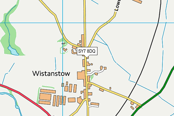 SY7 8DQ map - OS VectorMap District (Ordnance Survey) SY7 8DQ map - OS VectorMap District (Ordnance Survey)