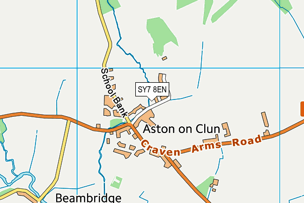 SY7 8EN map - OS VectorMap District (Ordnance Survey) SY7 8EN map - OS VectorMap District (Ordnance Survey)