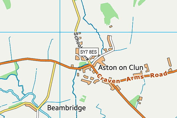 SY7 8ES map - OS VectorMap District (Ordnance Survey) SY7 8ES map - OS VectorMap District (Ordnance Survey)