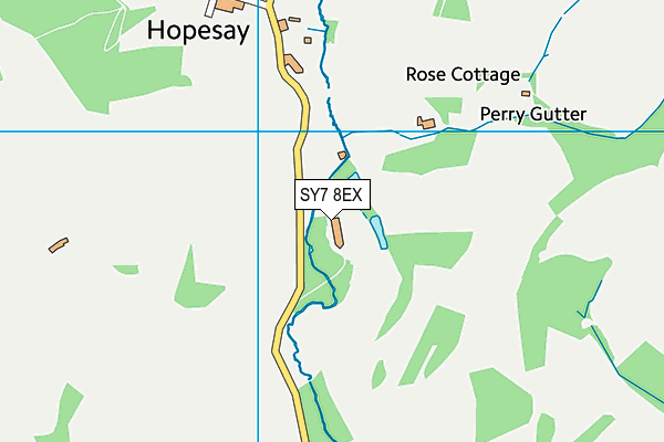 SY7 8EX map - OS VectorMap District (Ordnance Survey) SY7 8EX map - OS VectorMap District (Ordnance Survey)
