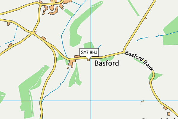 SY7 8HJ map - OS VectorMap District (Ordnance Survey) SY7 8HJ map - OS VectorMap District (Ordnance Survey)