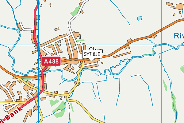 SY7 8JE map - OS VectorMap District (Ordnance Survey) SY7 8JE map - OS VectorMap District (Ordnance Survey)