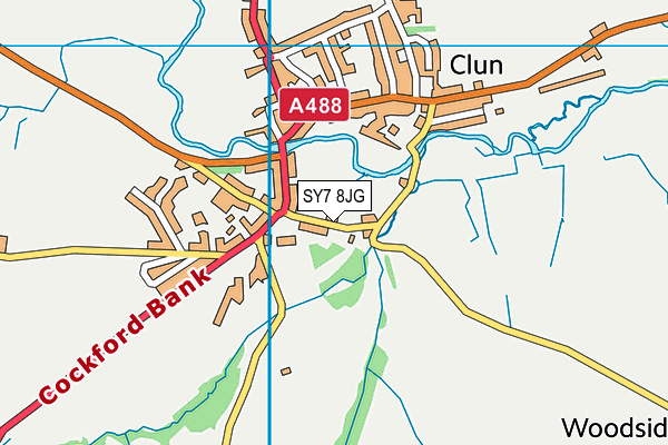 SY7 8JG map - OS VectorMap District (Ordnance Survey) SY7 8JG map - OS VectorMap District (Ordnance Survey)