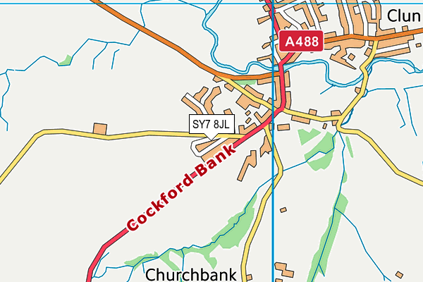 SY7 8JL map - OS VectorMap District (Ordnance Survey)