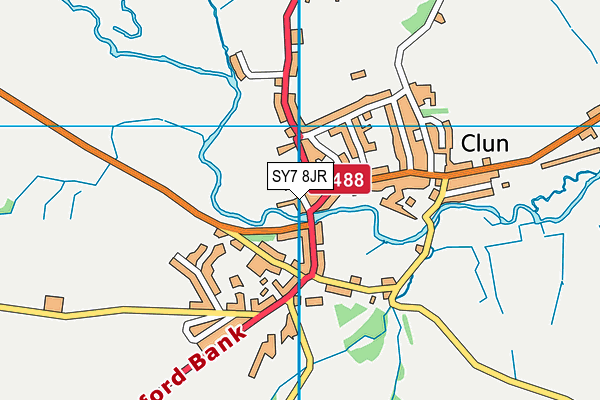 SY7 8JR map - OS VectorMap District (Ordnance Survey) SY7 8JR map - OS VectorMap District (Ordnance Survey)