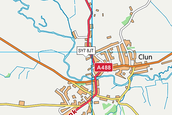 SY7 8JT map - OS VectorMap District (Ordnance Survey) SY7 8JT map - OS VectorMap District (Ordnance Survey)