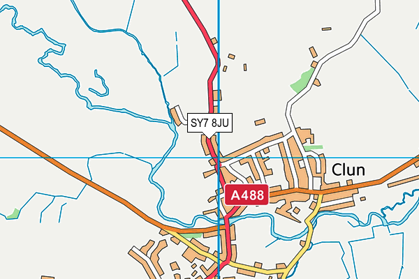 SY7 8JU map - OS VectorMap District (Ordnance Survey) SY7 8JU map - OS VectorMap District (Ordnance Survey)