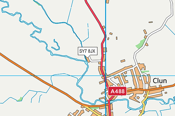 SY7 8JX map - OS VectorMap District (Ordnance Survey) SY7 8JX map - OS VectorMap District (Ordnance Survey)