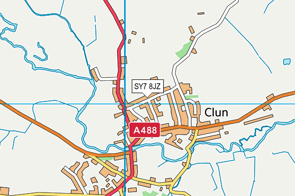 SY7 8JZ map - OS VectorMap District (Ordnance Survey) SY7 8JZ map - OS VectorMap District (Ordnance Survey)