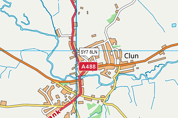 SY7 8LN map - OS VectorMap District (Ordnance Survey) SY7 8LN map - OS VectorMap District (Ordnance Survey)