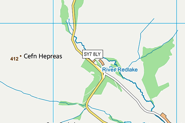SY7 8LY map - OS VectorMap District (Ordnance Survey) SY7 8LY map - OS VectorMap District (Ordnance Survey)