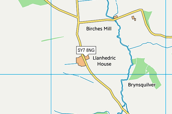 SY7 8NG map - OS VectorMap District (Ordnance Survey) SY7 8NG map - OS VectorMap District (Ordnance Survey)