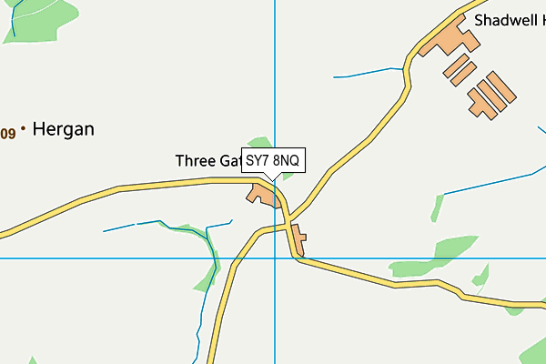 SY7 8NQ map - OS VectorMap District (Ordnance Survey)