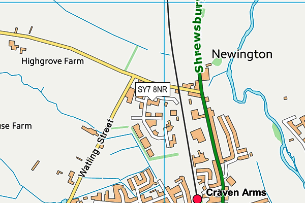 SY7 8NR map - OS VectorMap District (Ordnance Survey) SY7 8NR map - OS VectorMap District (Ordnance Survey)