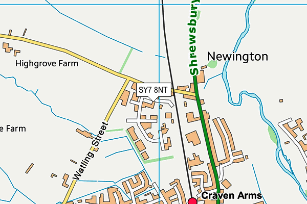 SY7 8NT map - OS VectorMap District (Ordnance Survey) SY7 8NT map - OS VectorMap District (Ordnance Survey)