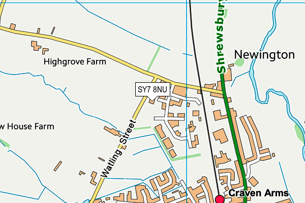 SY7 8NU map - OS VectorMap District (Ordnance Survey) SY7 8NU map - OS VectorMap District (Ordnance Survey)