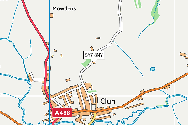SY7 8NY map - OS VectorMap District (Ordnance Survey) SY7 8NY map - OS VectorMap District (Ordnance Survey)