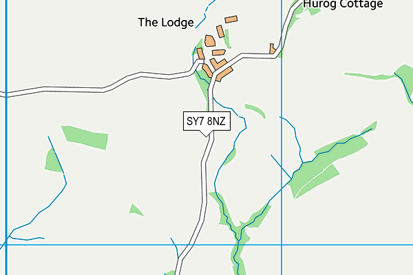 SY7 8NZ map - OS VectorMap District (Ordnance Survey) SY7 8NZ map - OS VectorMap District (Ordnance Survey)