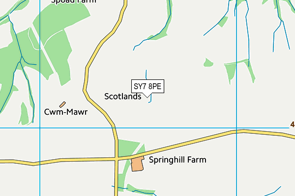 SY7 8PE map - OS VectorMap District (Ordnance Survey) SY7 8PE map - OS VectorMap District (Ordnance Survey)