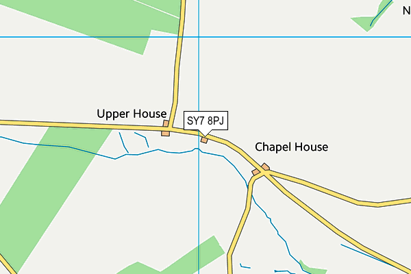 SY7 8PJ map - OS VectorMap District (Ordnance Survey)