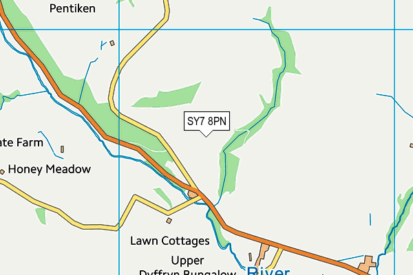 SY7 8PN map - OS VectorMap District (Ordnance Survey) SY7 8PN map - OS VectorMap District (Ordnance Survey)