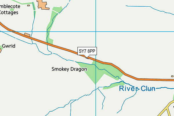 SY7 8PP map - OS VectorMap District (Ordnance Survey) SY7 8PP map - OS VectorMap District (Ordnance Survey)