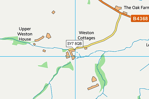 SY7 8QB map - OS VectorMap District (Ordnance Survey) SY7 8QB map - OS VectorMap District (Ordnance Survey)