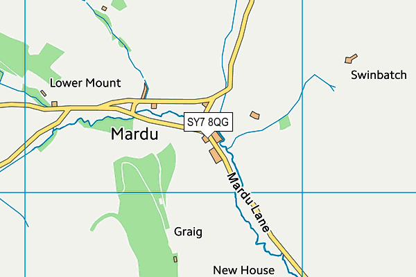 SY7 8QG map - OS VectorMap District (Ordnance Survey) SY7 8QG map - OS VectorMap District (Ordnance Survey)