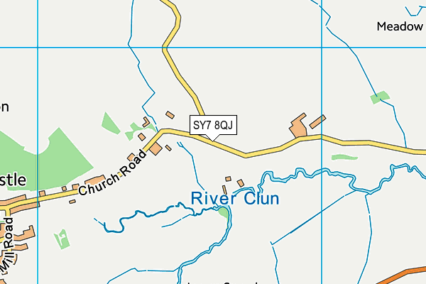 SY7 8QJ map - OS VectorMap District (Ordnance Survey) SY7 8QJ map - OS VectorMap District (Ordnance Survey)