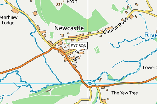 SY7 8QN map - OS VectorMap District (Ordnance Survey) SY7 8QN map - OS VectorMap District (Ordnance Survey)
