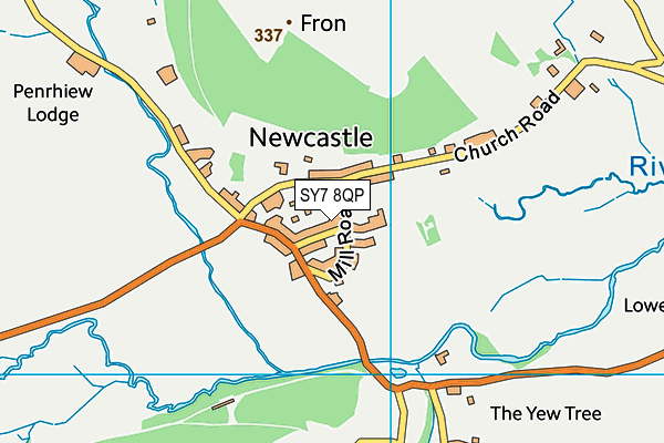 SY7 8QP map - OS VectorMap District (Ordnance Survey) SY7 8QP map - OS VectorMap District (Ordnance Survey)