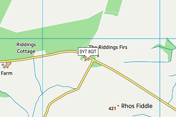 SY7 8QT map - OS VectorMap District (Ordnance Survey) SY7 8QT map - OS VectorMap District (Ordnance Survey)