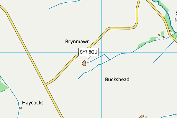 SY7 8QU map - OS VectorMap District (Ordnance Survey) SY7 8QU map - OS VectorMap District (Ordnance Survey)