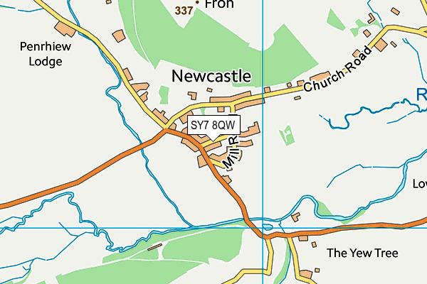 SY7 8QW map - OS VectorMap District (Ordnance Survey) SY7 8QW map - OS VectorMap District (Ordnance Survey)