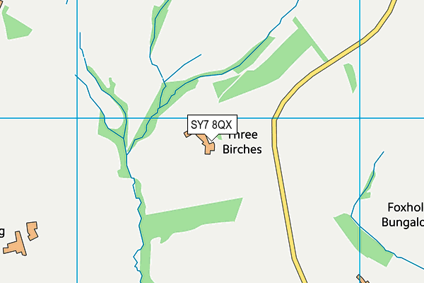 SY7 8QX map - OS VectorMap District (Ordnance Survey) SY7 8QX map - OS VectorMap District (Ordnance Survey)