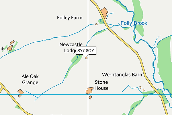 SY7 8QY map - OS VectorMap District (Ordnance Survey) SY7 8QY map - OS VectorMap District (Ordnance Survey)