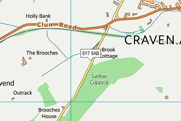 SY7 9AB map - OS VectorMap District (Ordnance Survey) SY7 9AB map - OS VectorMap District (Ordnance Survey)