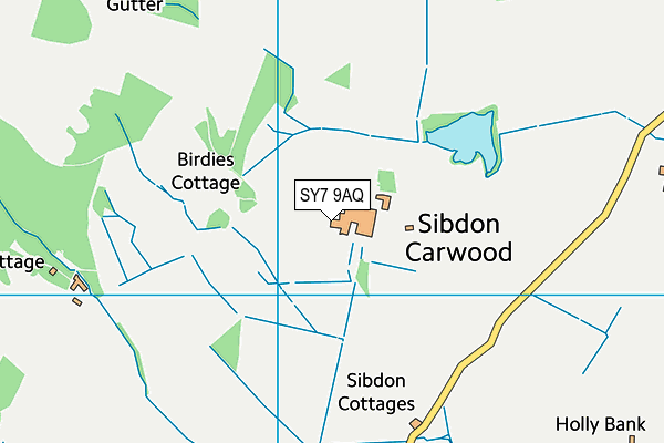 SY7 9AQ map - OS VectorMap District (Ordnance Survey) SY7 9AQ map - OS VectorMap District (Ordnance Survey)