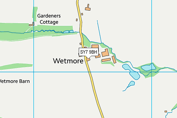 SY7 9BH map - OS VectorMap District (Ordnance Survey) SY7 9BH map - OS VectorMap District (Ordnance Survey)