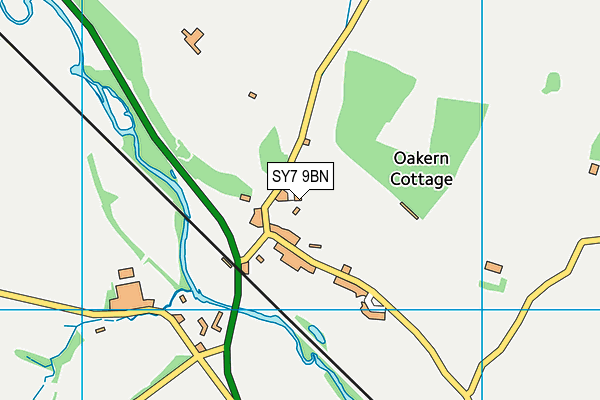 SY7 9BN map - OS VectorMap District (Ordnance Survey) SY7 9BN map - OS VectorMap District (Ordnance Survey)