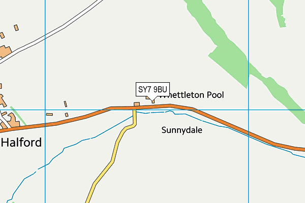 SY7 9BU map - OS VectorMap District (Ordnance Survey) SY7 9BU map - OS VectorMap District (Ordnance Survey)