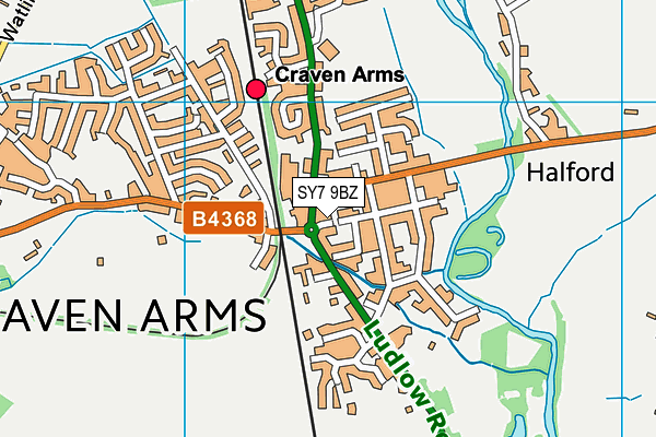 SY7 9BZ map - OS VectorMap District (Ordnance Survey) SY7 9BZ map - OS VectorMap District (Ordnance Survey)