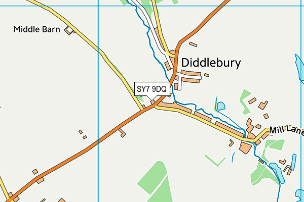 SY7 9DQ map - OS VectorMap District (Ordnance Survey) SY7 9DQ map - OS VectorMap District (Ordnance Survey)