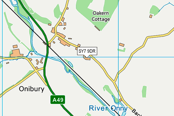 SY7 9DR map - OS VectorMap District (Ordnance Survey) SY7 9DR map - OS VectorMap District (Ordnance Survey)