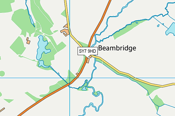 SY7 9HD map - OS VectorMap District (Ordnance Survey) SY7 9HD map - OS VectorMap District (Ordnance Survey)