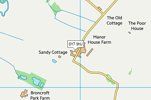 SY7 9HJ map - OS VectorMap District (Ordnance Survey) SY7 9HJ map - OS VectorMap District (Ordnance Survey)