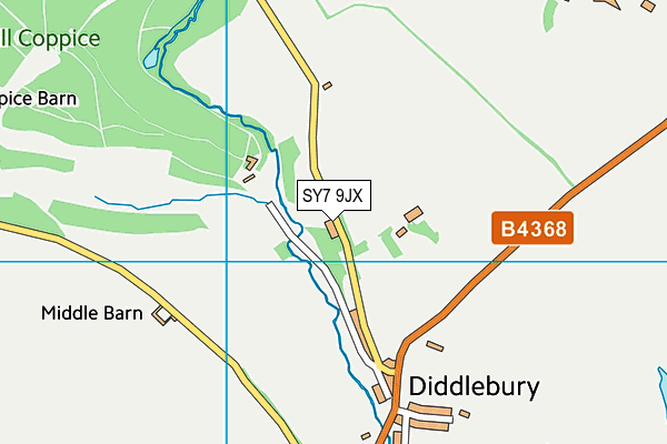 SY7 9JX map - OS VectorMap District (Ordnance Survey) SY7 9JX map - OS VectorMap District (Ordnance Survey)