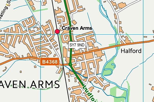 SY7 9ND map - OS VectorMap District (Ordnance Survey) SY7 9ND map - OS VectorMap District (Ordnance Survey)