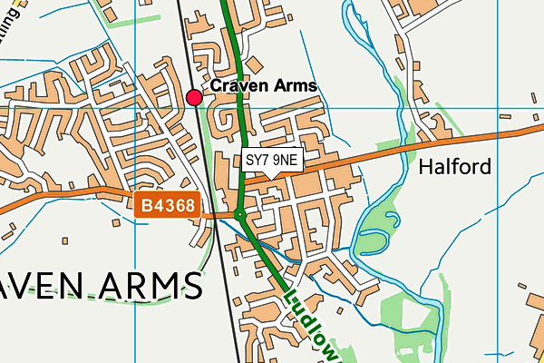 SY7 9NE map - OS VectorMap District (Ordnance Survey) SY7 9NE map - OS VectorMap District (Ordnance Survey)